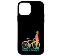 Pedale retrò e riflettere sulle vibrazioni del ciclismo Custodia per iPhone 12 mini