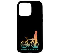 Pedale retrò e riflettere sulle vibrazioni del ciclismo Custodia per iPhone 15 Pro Max