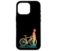 Pedale retrò e riflettere sulle vibrazioni del ciclismo Custodia per iPhone 16 Pro