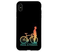 Pedale retrò e riflettere sulle vibrazioni del ciclismo Custodia per iPhone XS Max