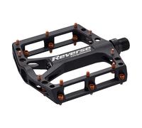 Pedale Retromarcia MTB Black One Nero-Arancione in Alluminio CNC