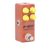 Pedale Singolo Effetto Preamplificatore B Box, Controllo Volume Alti Bassi, Interruttore True Bypass con Funzione Overdrive e Indicatore LED, per Accessori di Ricambio per