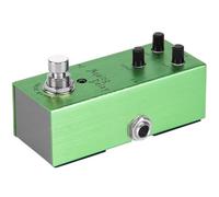 Pedale Singolo per Analogico Elettrica, Mini Delay Chitarra | Metallo Verde, Indicatore Led, Design Antipolvere, Formato Compatto per Pedaliera