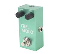 Pedale Tremolo, Pedale con Effetto Tremolo Analogico Golden Tremolo con Luce a LED per Chitarra Elettrica e Bass Bypass, Interfaccia di Uscita di Ingresso da 6,35 Mm Basso