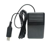 Pedale USB per computer, antiscivolo, tastiera aggiornata, interruttore a pedale push to talk, con cavo da 2 metri
