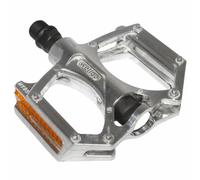 Pedale vtt - bmx newton alu argento 9-16" cuscinetto (coppia)