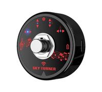 Pedale wireless ricaricabile per girare pagine per chitarra e pianoforte, controller con portata di 15 m, 4 modalità per app mobili, sostituisce la rotazione manuale, nero