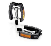 Pedale XLC City-/Comfort PD-C07 alloy, esterno plastica nero/arg/grigio