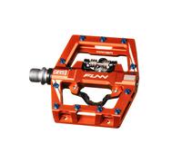 FUNN Pedali MTB Clipless Mamba S – Clip lato singolo, compatibili con SPD, Asse CrMo 9/16 Arancione