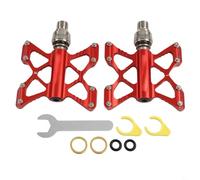 Pedali a sgancio rapido per bici pieghevole Brompton, pedali da bicicletta in lega di alluminio da 9/16 pollici con cuscinetti sigillati DU, design CNC antiscivolo, nero (nero)