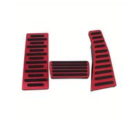 Pedali Acceleratore Per Civic 8a Generazione 2006-2011 Set Pedali Automatici In Lega Alluminio 3 Pezzi Copripedali Sportivi Antiscivolo Interni Corsa(Red)