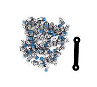 Pedali Antiscivolo per Mountain Bike, Bici da Corsa, City Bike, Trekking - 50 Pezzi M4 con Chiodi in Acciaio e 1 Chiave