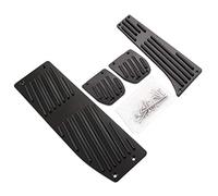Pedali Auto,Copri Pedali Auto Pedali Di Riposo Del Piede In Alluminio Impostati Adatti Uso Adatto Per E30 E36 E46 E87 E90 E91 E92 E93 M3 M. Tech A MT Argento Nero Colore(Black 4PCS MT)