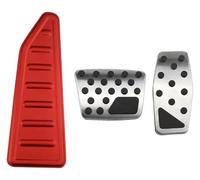 pedali auto copripedale Per Jeep Per Renegade AT 2015-2022 Accessori Pedale Dell'acceleratore Coprifreno Strisce Di Appoggio Pedali Per Auto(AT With Red Rest)