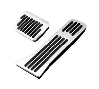 Pedali Auto Copripedale Per Mazda 2 3 6 BM GJ Per CX-5 KE KF Per CX-3 Per CX7 Per CX-8 Per CX-9 Acceleratore Poggiapiedi Pedale Freno Frizione Pastiglia(AT 2pcs Silver)
