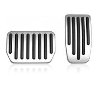 pedali auto copripedale Per Tesla Per Model Y 3 Per Highland Copripedali Antiscivolo Acceleratore Freno Poggiapiedi Tappetini In Alluminio Performance Accessori Frizione(Argento)