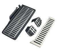 pedali auto copripedale Per VW CC Per Passat B6 B7 R36 Per Line Per Skoda Per Superb LHD Copripedale Auto Acciaio Inox AT MT Pedali Acceleratore Freno(MT With Rest Board)