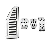 Pedali Auto Per Fiesta 2009-2013 Per Ecosport 2013-2017 Copripedali Auto Tappetini Antiscivolo Corsa Accessori(4Pcs MT with rest)