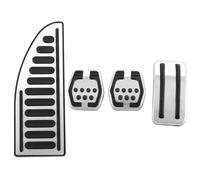 Pedali Auto Per Ford Per Focus 2 Per Focus 3 4 MK2 MK3 MK4 Per Kuga RS ST 2005-2017 Frizione Acceleratore Freno Pedali Pastiglie MT Copripedale Inox(C Style 4Pcs)