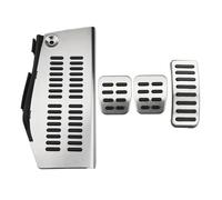 Pedali Auto Per VW Per Polo Per Golf 4 Per Bora Per Beetle RSi Per GTI R32 LHD Pedali Per Auto Sedile Pedale Morto In Acciaio Inossidabile Poggiapiedi(MT with REST)