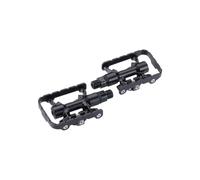 BBB Cycling Pedali a doppia piattaforma per bicicletta da strada, con tacchetti SPD e piatti 9/16", tensione regolabile, per MTB, E-MTB, Urban E-Road DualChoice 2.0 BPD-23B