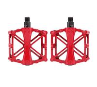 pedali bici 1 paio di pedali for bicicletta in lega alluminio con cuscinetti a sfera a sgancio rapido, poggiapiedi for attrezzatura da ciclismo(Red)