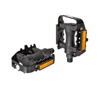 COPPIA PEDALI BICI MTB PER BICICLETTA MOUNTAIN BIKE ACCIAIO E RESINA ANTISCIVOLO