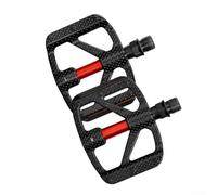 Pedali Bicicletta Lega Die-Cast Resistenti | Design compatto 10x9cm, resistenza per polvere, per superficie grip, ideali per sentieri sterrati e città(Black)