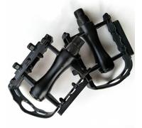 Pedali Bicicletta Strada con Strisce Riflettenti Sicuri | Leggeri e resistenti, lega alluminio/ferro, ideali per MTB, strada e città, colore nero opaco