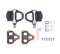 Pedali con bloccaggio per bicicletta, pedali da ciclismo a bloccaggio automatico con set di tacchetti, design aerodinamico e leggero con cuscinetti DU per bici da strada con
