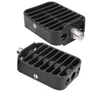 Pedali con supporto per i piedi per canoa, supporti per i piedi per kayak da barca, piastre per pedali in plastica regolabili con superficie antiscivolo, per kayak, canoe, barche