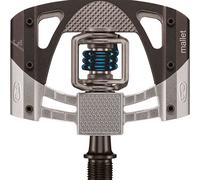 Pedali Crank Brothers Mallet 3 Raw/Nero Con Molla Blu Mountain MTB