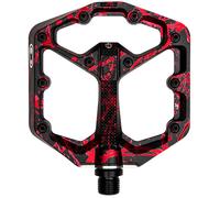 Pedali Crank Brothers Stamp 7 Splatter Small - Nero rosso Taglia Unica / Rosso