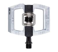 Crankbrothers Mallet DH - Pedali per mountain bike, edizione argentata, per MTB DH Downhill Optimized Platform - Coppia di pedali per bicicletta e mountain bike (tacchetti inclusi)