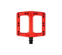 Deity deftrap flat pedals red