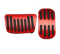 Pedali del freno a gas dell'acceleratore dell'automobile cuscinetti della custodia del pedale accessori per Toyota Corolla Cross XG10 2021 2022 2023 Hybrid (colore: AT 2 pezzi rosso)