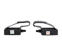 Pedali di ricambio per fitness con marcatura sinistra e destra, per migliorare la stabilità, cinghia resistente agli strappi regolabile per l'esercizio di accessori per ciclismo indoor