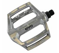Pedali EVO Freefall Piattaforma 9/16'' Con Punti Stampati Argento