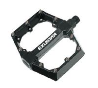 Pedali Mtb Flat Alluminio Exustar E-PB70 Bmx Enduro Freerider Nero 115x108mm