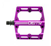 Pedali Flat DEITY BLACK KAT Viola - Alluminio 6061 T6 CNC, Leggeri e Resistenti