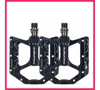 Pedali flat in alluminio per Mtb bici bicicletta mountain bike antiscivolo neri