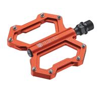 PEDALI FLAT MTB UNION SP-1210 IN ALLUMINIO CNC ARANCIONE CON PERNO CROMOLY E 8