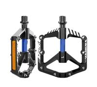 Pedali for bici con piattaforma piatta antiscivolo 1SET | Poggiapiedi in lega di alluminio con cuscinetti ultraleggeri for il ciclismo