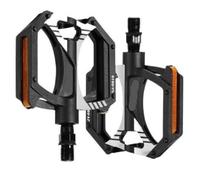 Pedali for bici con piattaforma piatta in nylon 1 SET | Accessori ciclismo con doppio cuscinetto DU for biciclette da strada MTB