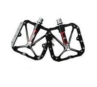 Pedali for bici piatti MTB Strada 3 cuscinetti sigillati Accessori for piattaforma larga for bicicletta da montagna Parte(Black-Red)