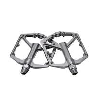 Pedali For Bicicletta, Compatibili Con Il Ciclismo MTB | Pedale Con Cuscinetto DU Sigillato In Lega Di Alluminio Ultraleggero Con Perno CRMO E Tacchetta Antiscivolo(Gray)