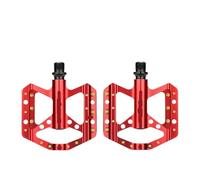 Pedali for bicicletta da ciclismo con 3 cuscinetti antiscivolo MTB bici strada ultraleggeri sigillati(Red)