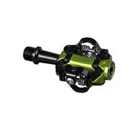 Funn Tactic Pedali Clipless - Compatibili con Tacchette SPD, Pedali da Gara XC per MTB (Verde)