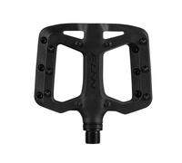 Funn Taipan S Pedali per bicicletta in termoplastica rinforzata con fibra di vetro, con assi CrMo da 9/16 pollici e perni amici dello stinco per ciclismo su MTB/BMX/urbano/ghiaia (Nero)