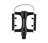 Pedale MTB in alluminio Newton nero, gabbia in alluminio argento 9/16", cuscinet
